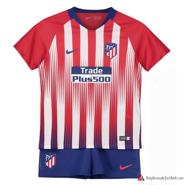 Camiseta Atlético de Madrid Primera equipación Niños 2018-2019 Marino Rojo